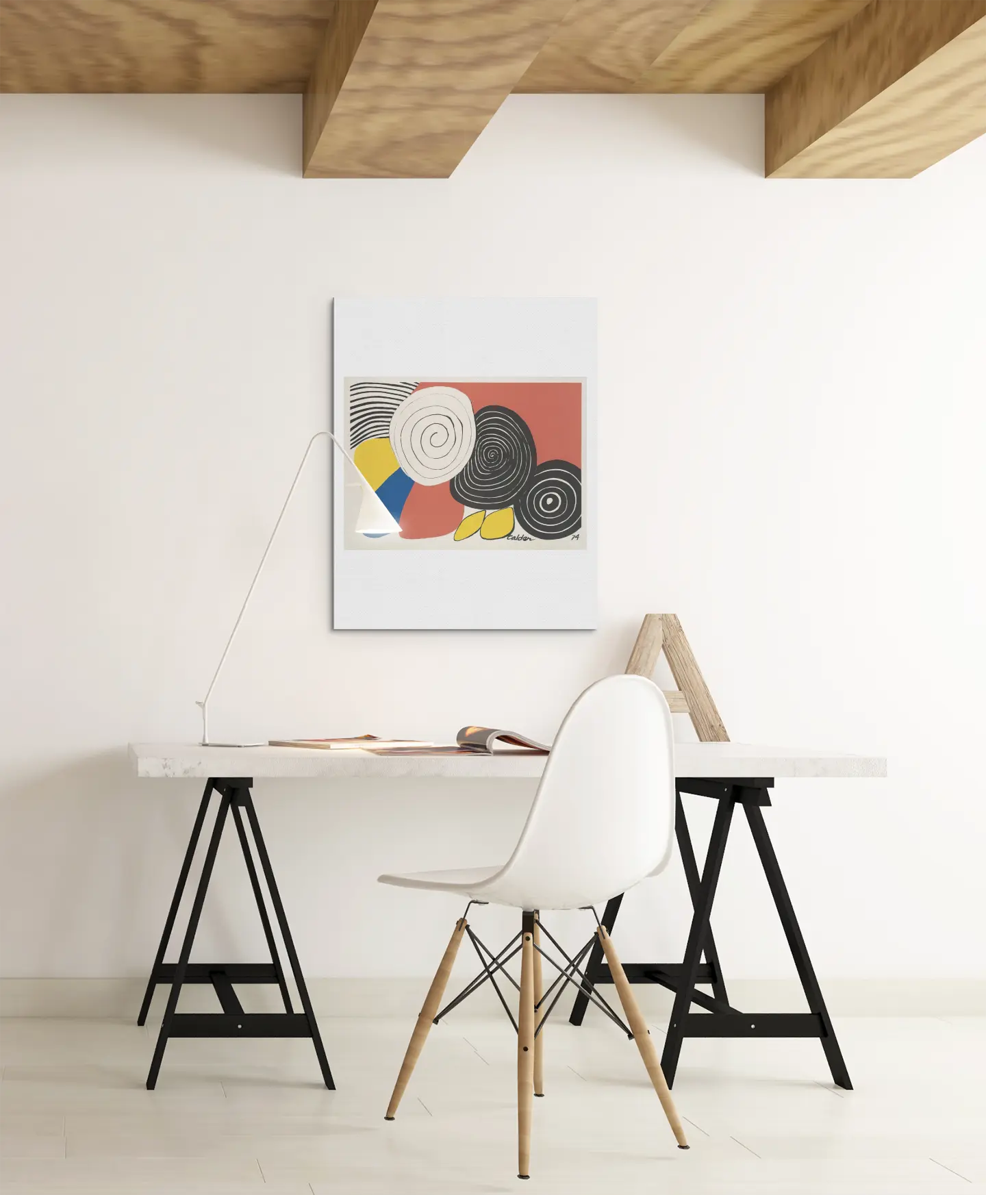 Poster reproduction lithographie Alexander Calder 1974, poster art abstrait Trendsandprints