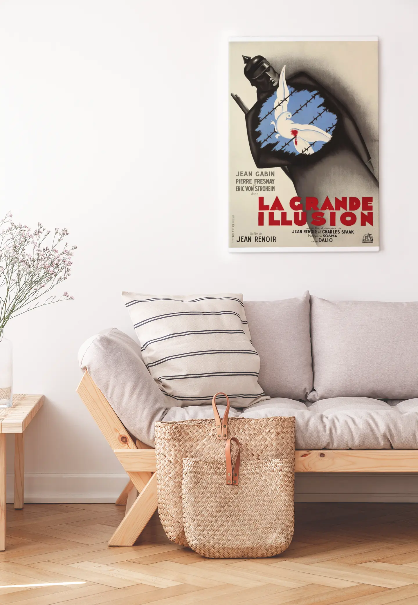 Poster la grande illusion de Jean Renoir, avec Jean Gabin. Film culte français, bernard lancy poster Trendsandprints