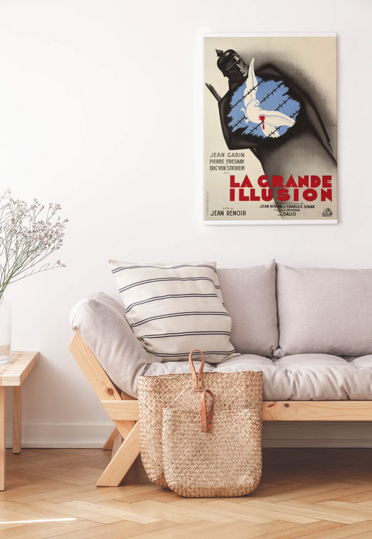 Poster la grande illusion de Jean Renoir, avec Jean Gabin. Film culte français, bernard lancy poster Trendsandprints