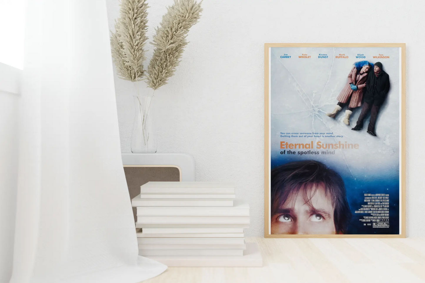 Poster "Eternal Sunshine of the Spotless Mind" film d'amour avec Jim Carrey et Kate Winslet Trendsandprints