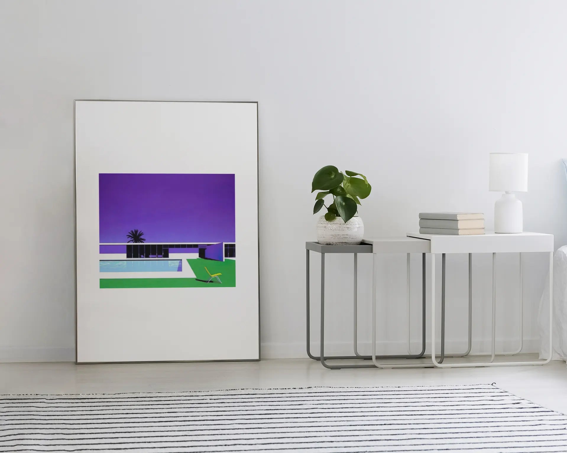Poster Hiroshi Nagai "Summer break " AOR CITY, décoration murale épurée architecturale et city pop Trendsandprints