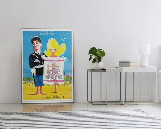 Poster "le gendarme de saint tropez", film le gendarme de saint tropez, film culte français, louis de funes Trendsandprints