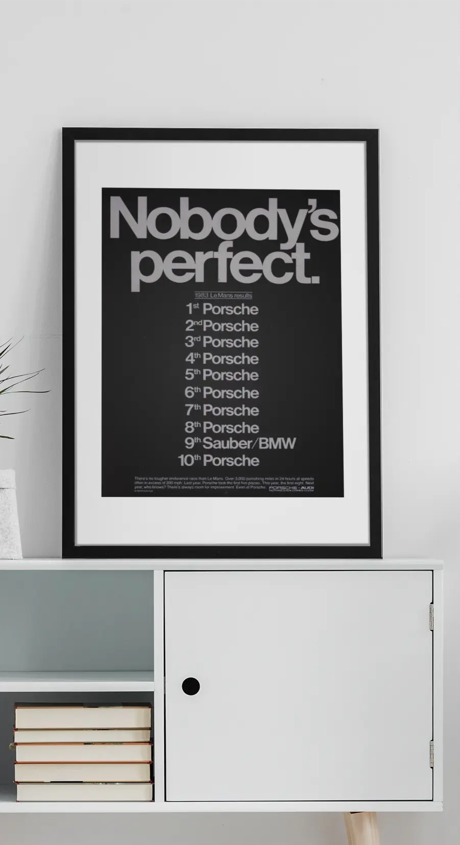 Poster nobody's perfect, 24 heures du mans poster Trendsandprints