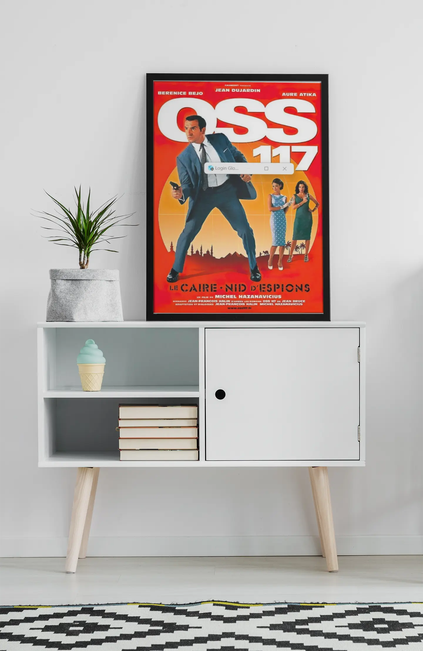 Poster OSS 117 le Caire nid d'espions, Hubert Bonisseur de la Bath, film culte français, film 2006 Trendsandprints