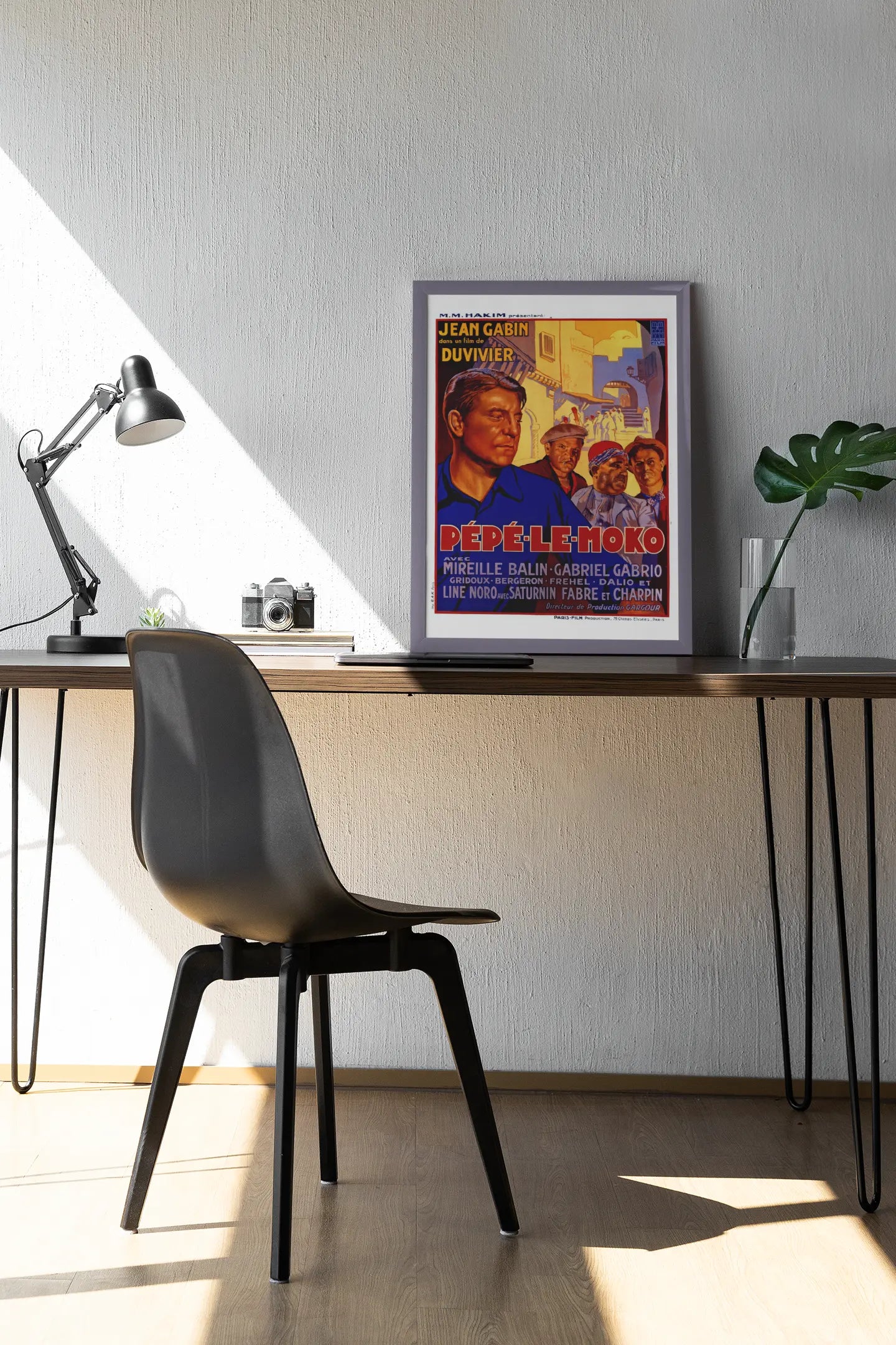 Poster Pépé le Moko avec Jean Gabin, film classique français Trendsandprints