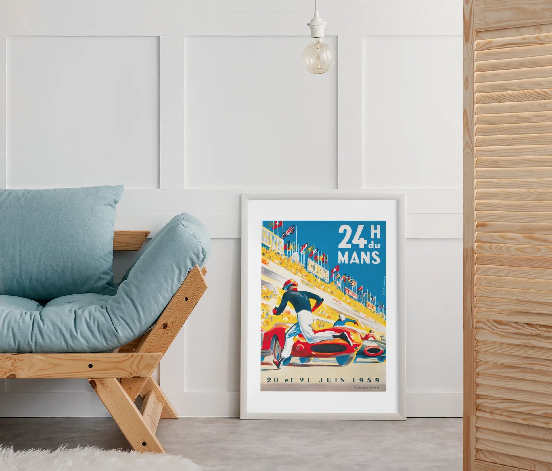 Poster 24 heures du mans 1959, amateur de courses automobiles, affiche le mans 1966 Trendsandprints