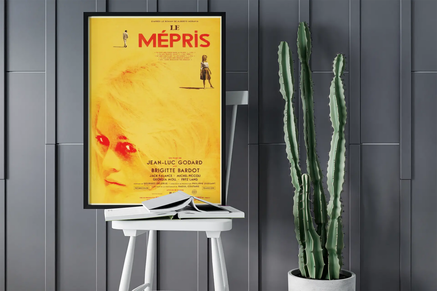 Poster le mépris, film brigitte bardot, film godard, film culte français Trendsandprints