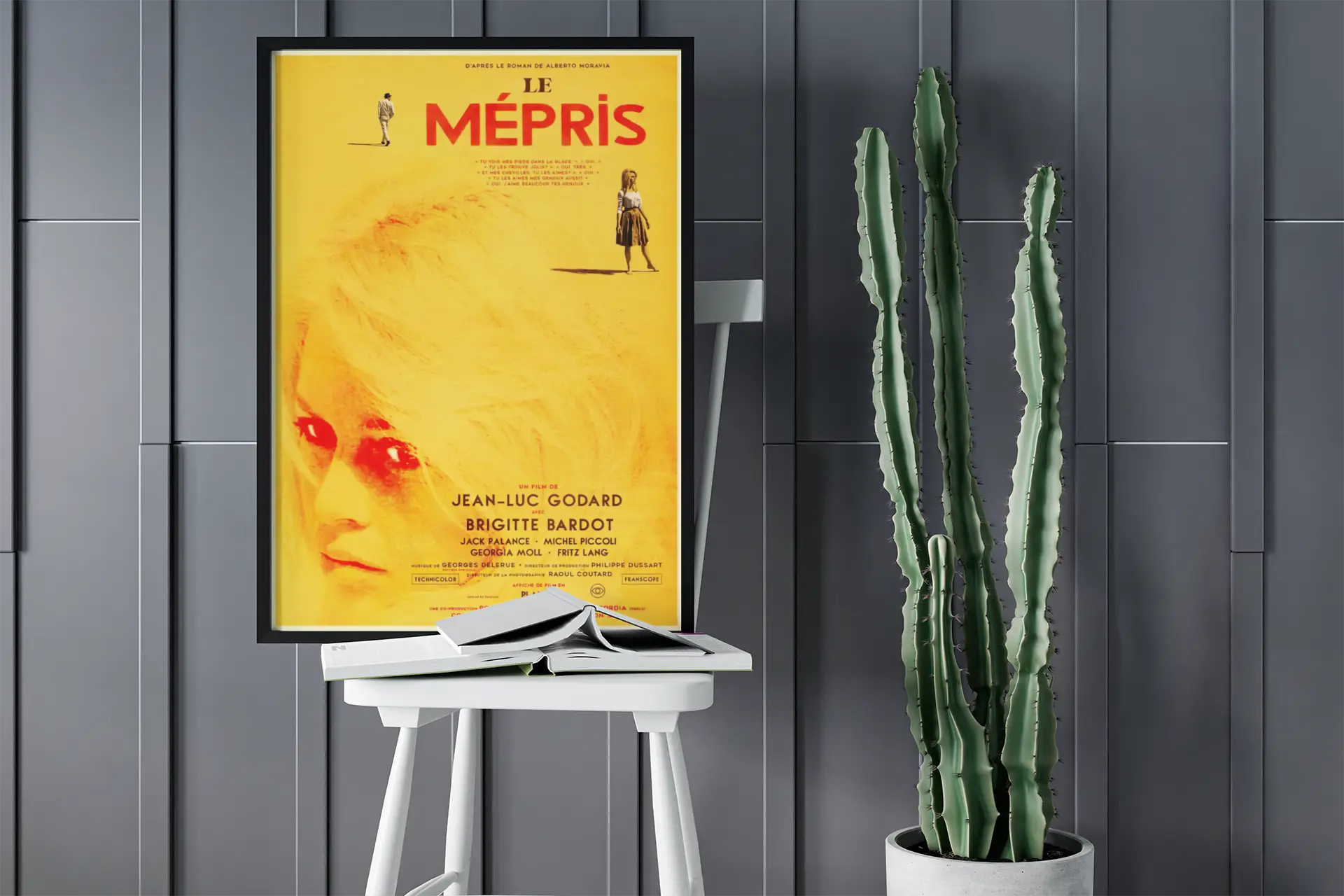 Poster le mépris, film brigitte bardot, film godard, film culte français Trendsandprints