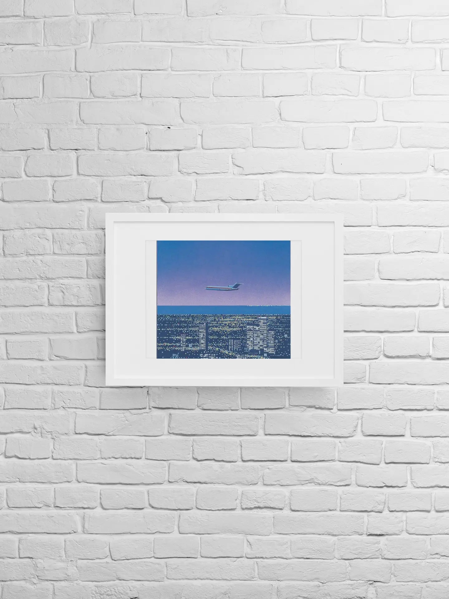 Poster niteflyte par Hiroshi Nagai, city pop style, poster Californie Ma boutique