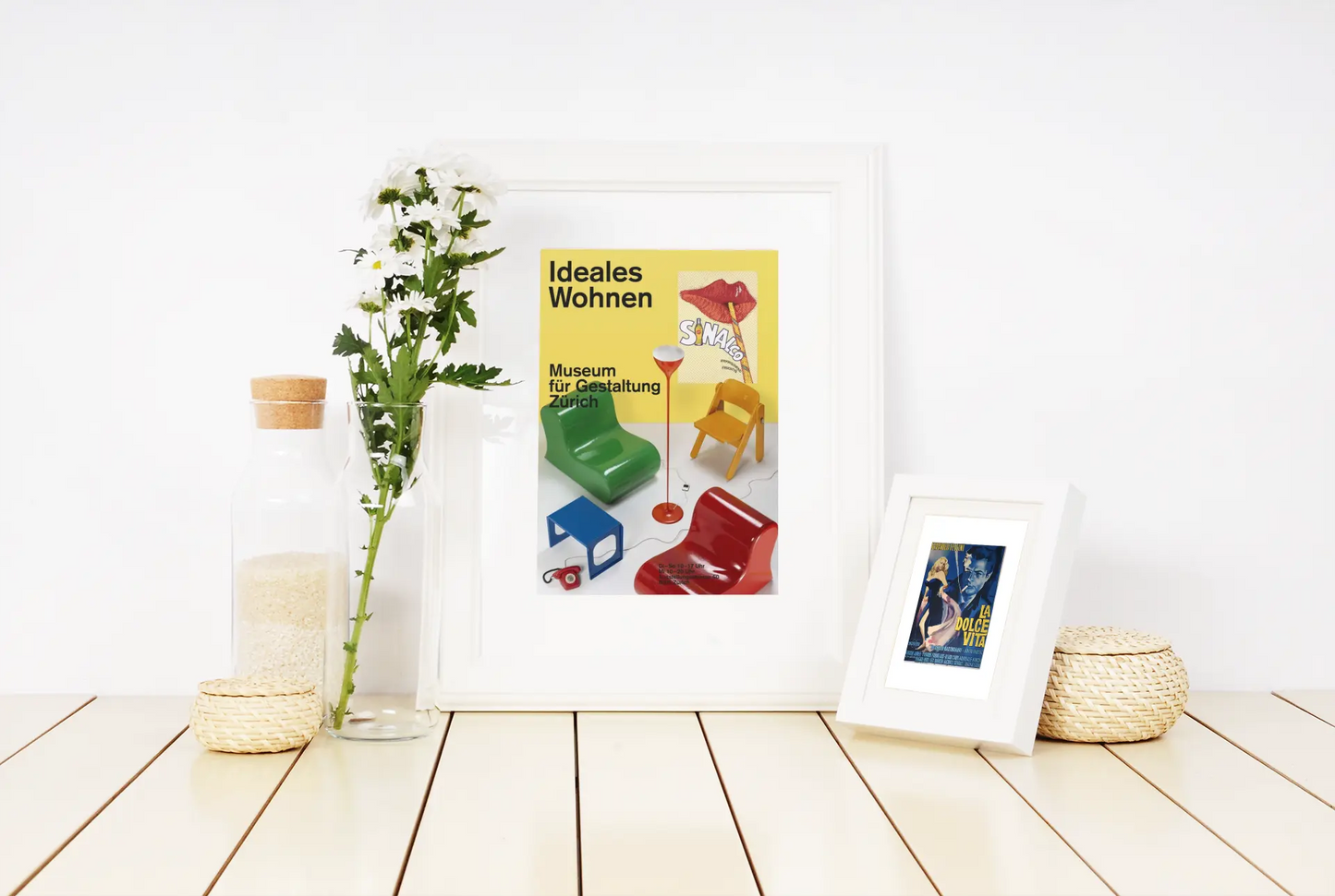Poster "Ideales Wohnen" design intérieur , décoration murale design Trendsandprints
