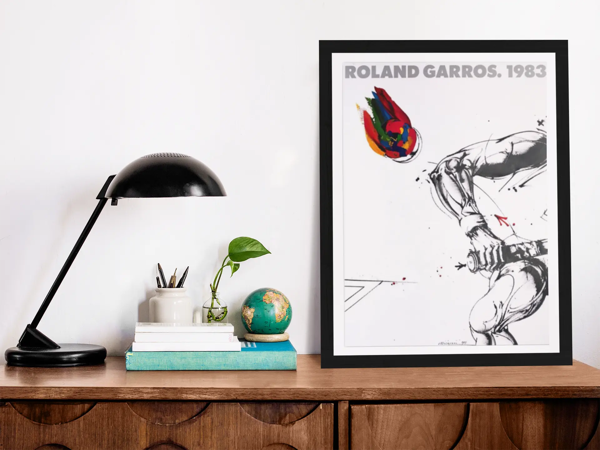 Poster Tennis Roland Garros 1983, poster Vladimir Velickovic Trendsandprints