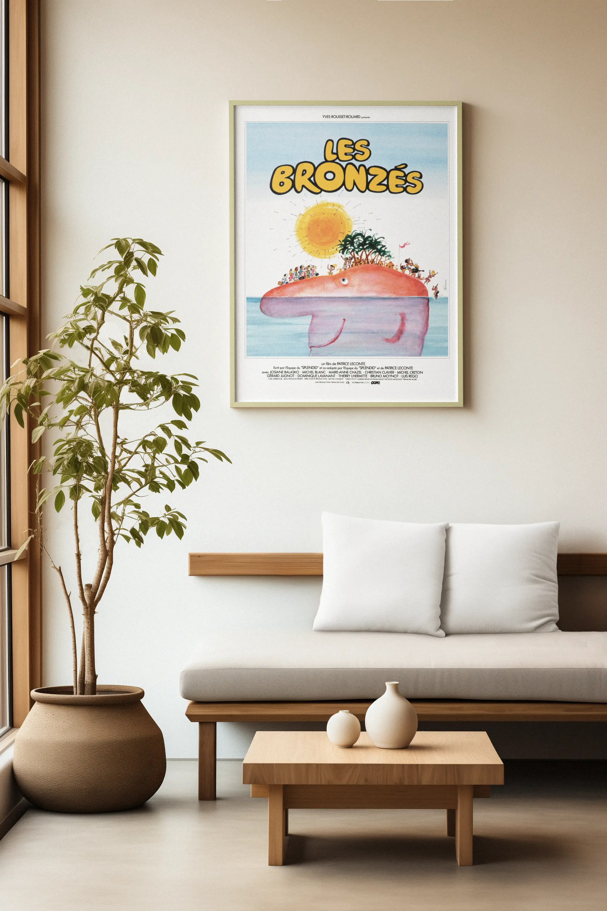 Poster film français culte "les bronzés", bande du Splendid Trendsandprints